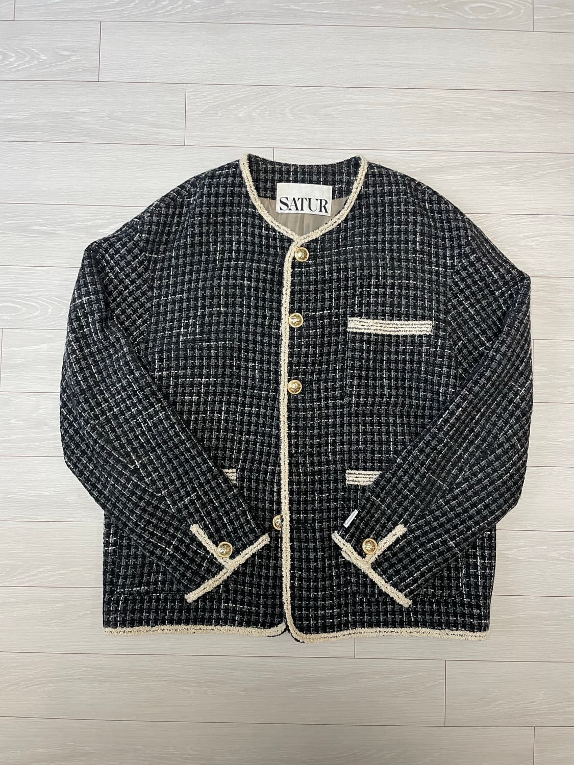 세터 몰턴 투톤 트위드 자켓 (클래식 블랙) 상품이미지3