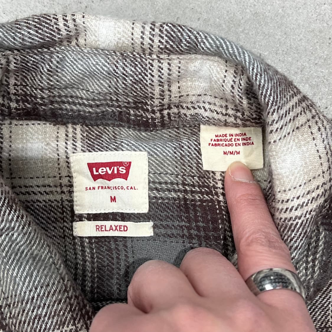 리바이스 체크 플란넬 셔츠 s08934 상품이미지6