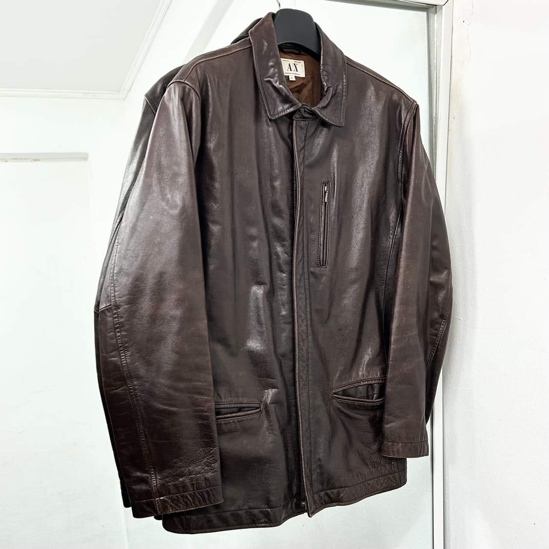 아르마니 익스체인지 소가죽 투웨이 쵸어 자켓 상품이미지4