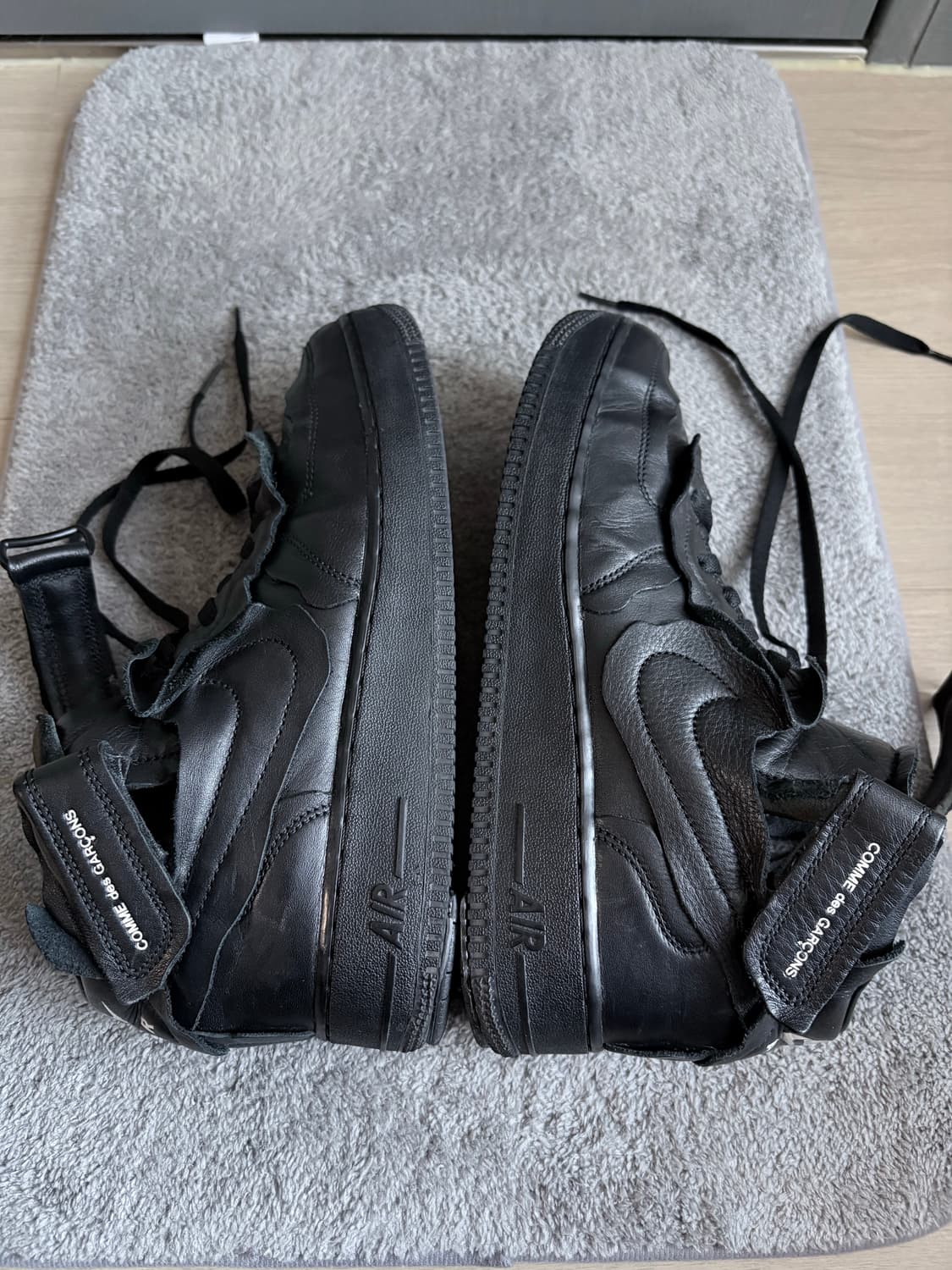 (270) 꼼데가르송 x 나이키 에어포스 블랙 상품이미지5