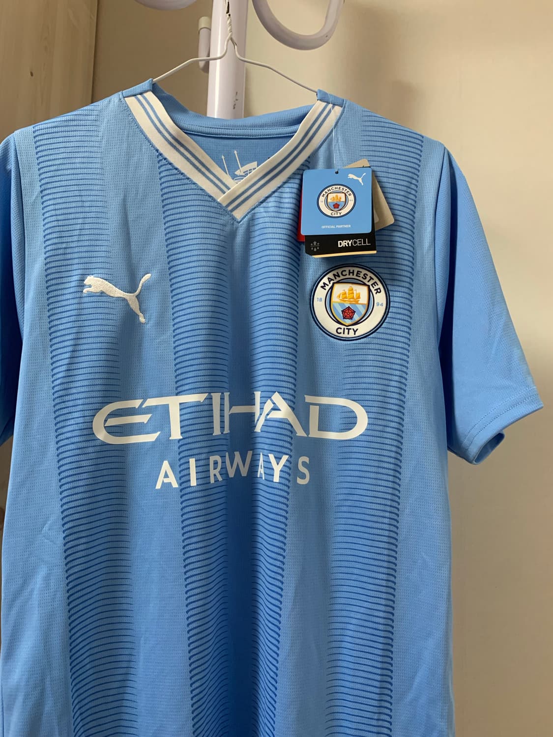 정품) 푸마 맨시티 23-24 홈 유니폼 세트 상품이미지3