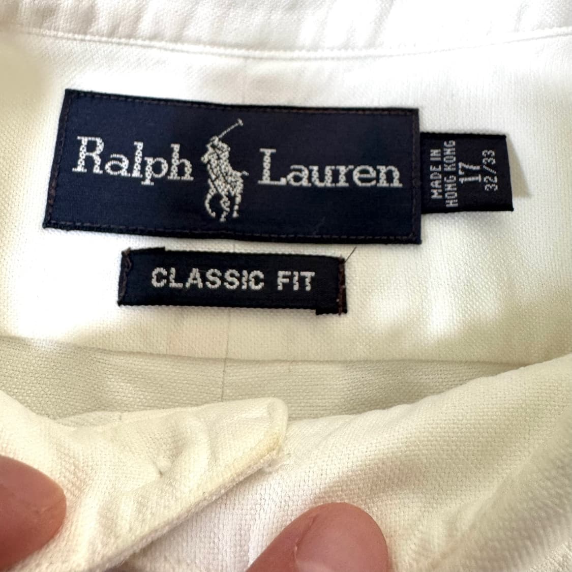 폴로 랄브로렌 화이트 옥스퍼드 셔츠 상품이미지3