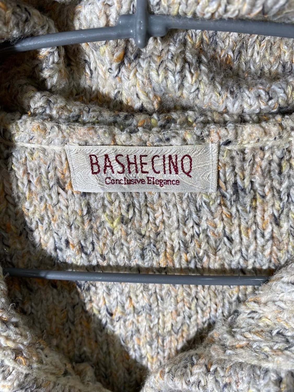 bashecinq 니트 후드 집업 상품이미지3