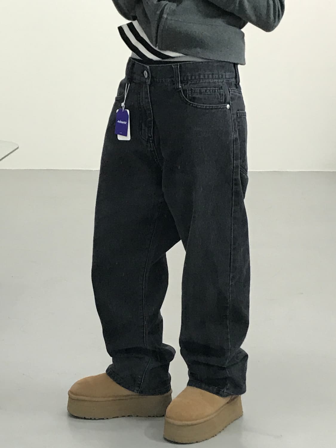 모노마트 흑청데님팬츠 상품이미지2