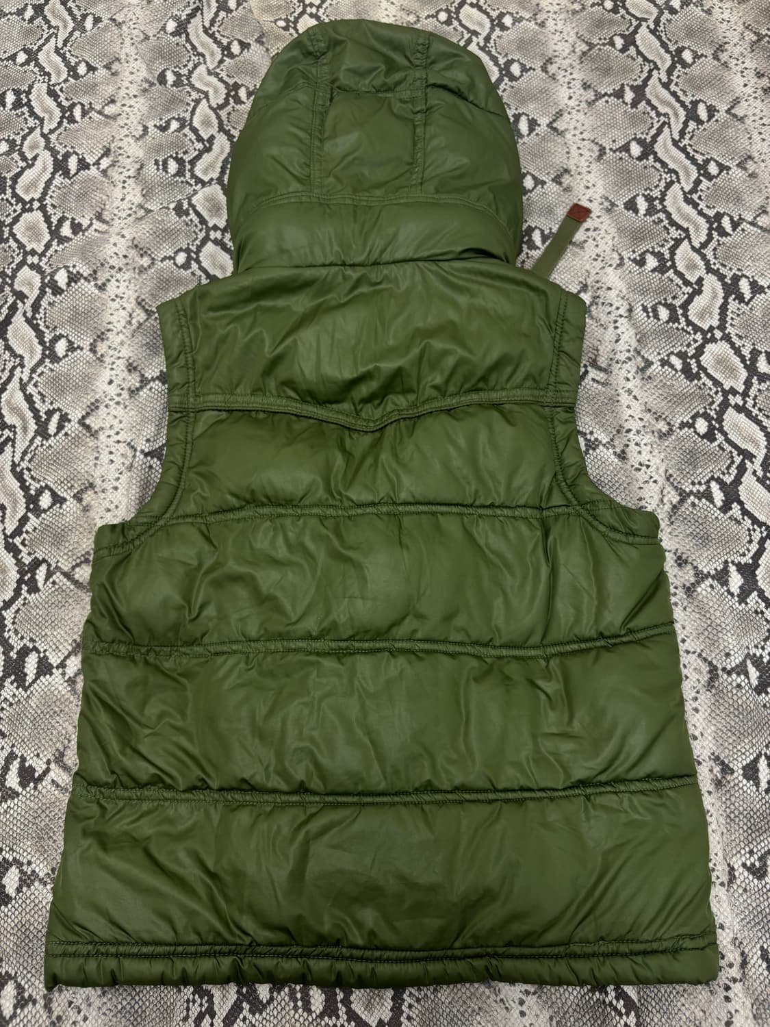 “Who.A.U ”Y2K Mood Khaki Fur Padding 상품이미지8