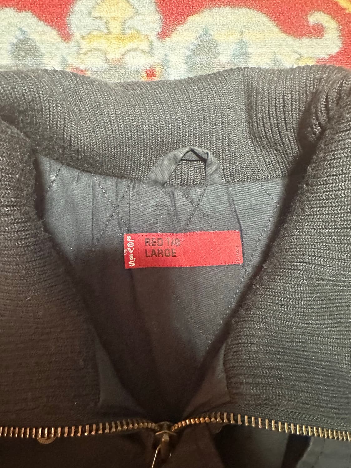 리바이스 레드탭 블랙 코튼 봄버 자켓 L 상품이미지2