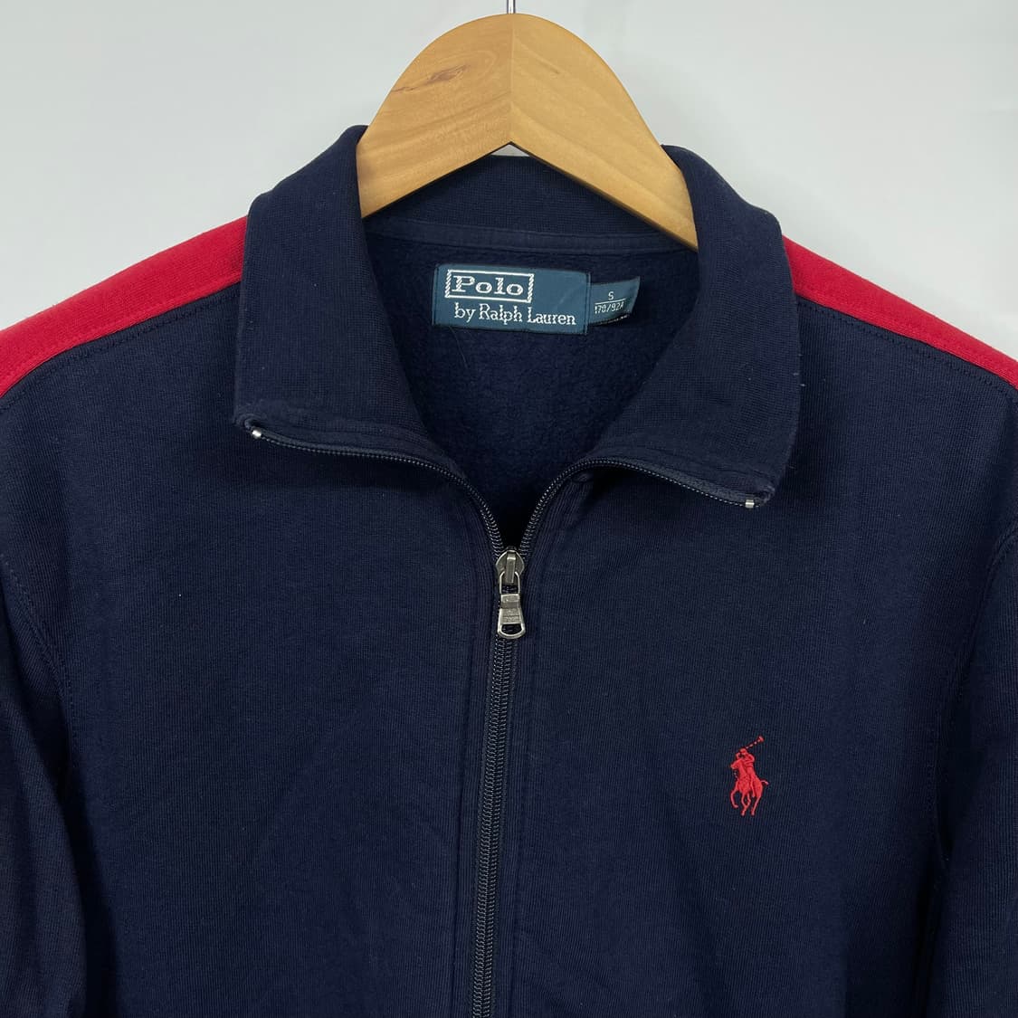 [폴로] 랄프로렌 네이비/레드 트랙 자켓 기모 (L) 상품이미지3