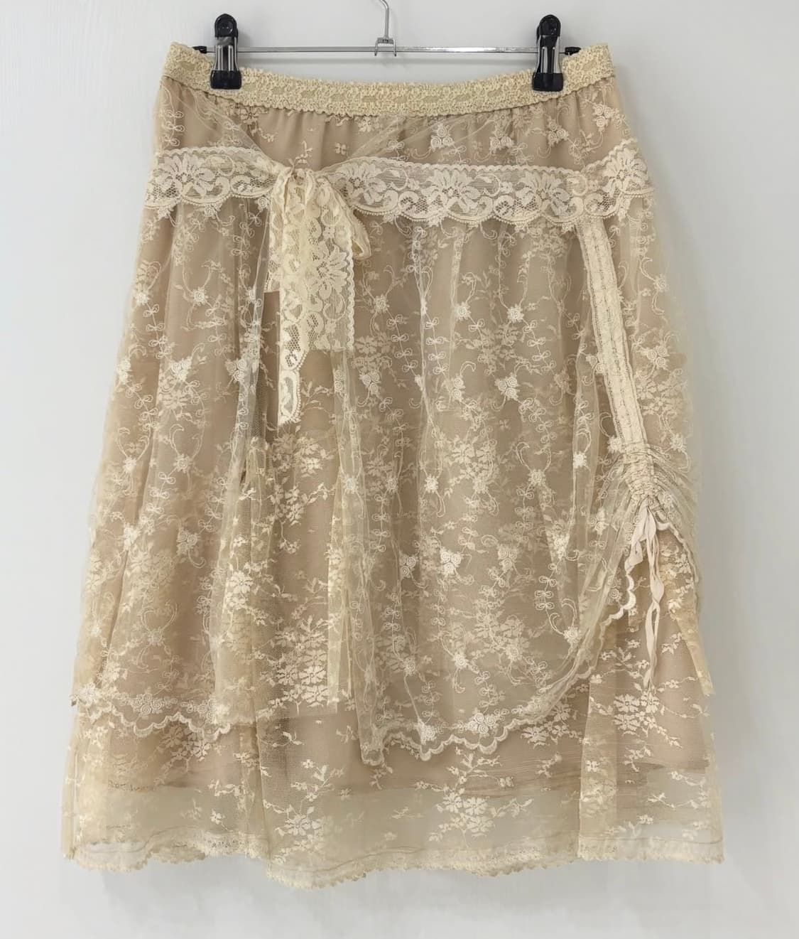 레이스 미디 스커트 상품이미지3