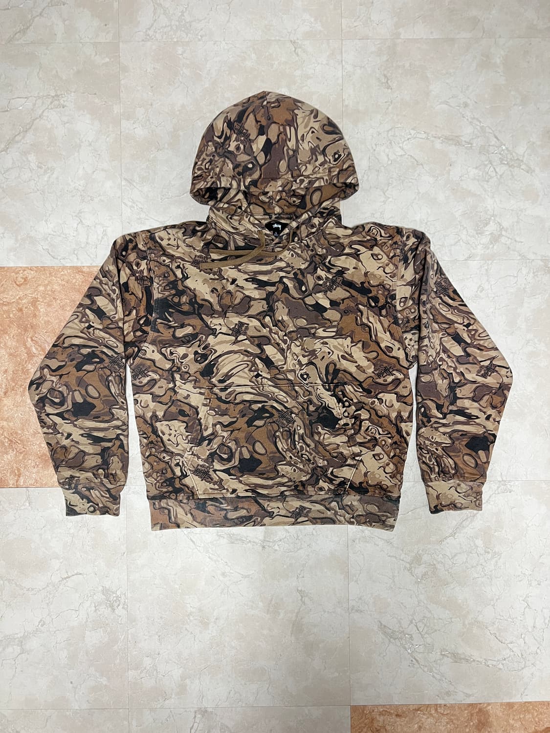 스투시 베일 카모 후드티 L 상품이미지1