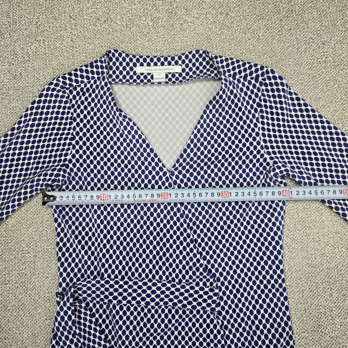 0825 다이앤 본퍼스텐버그 랩 패턴 미디원피스4 상품이미지7