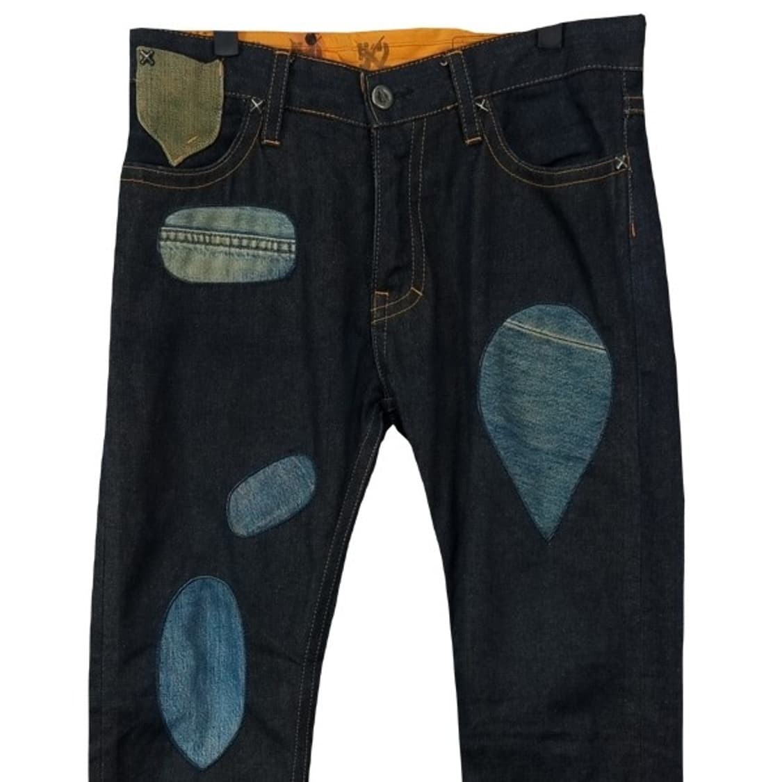 [진호 진스] 재팬 멀티 패치 슬림핏 데님 팬츠 청바지 M19837 상품이미지4
