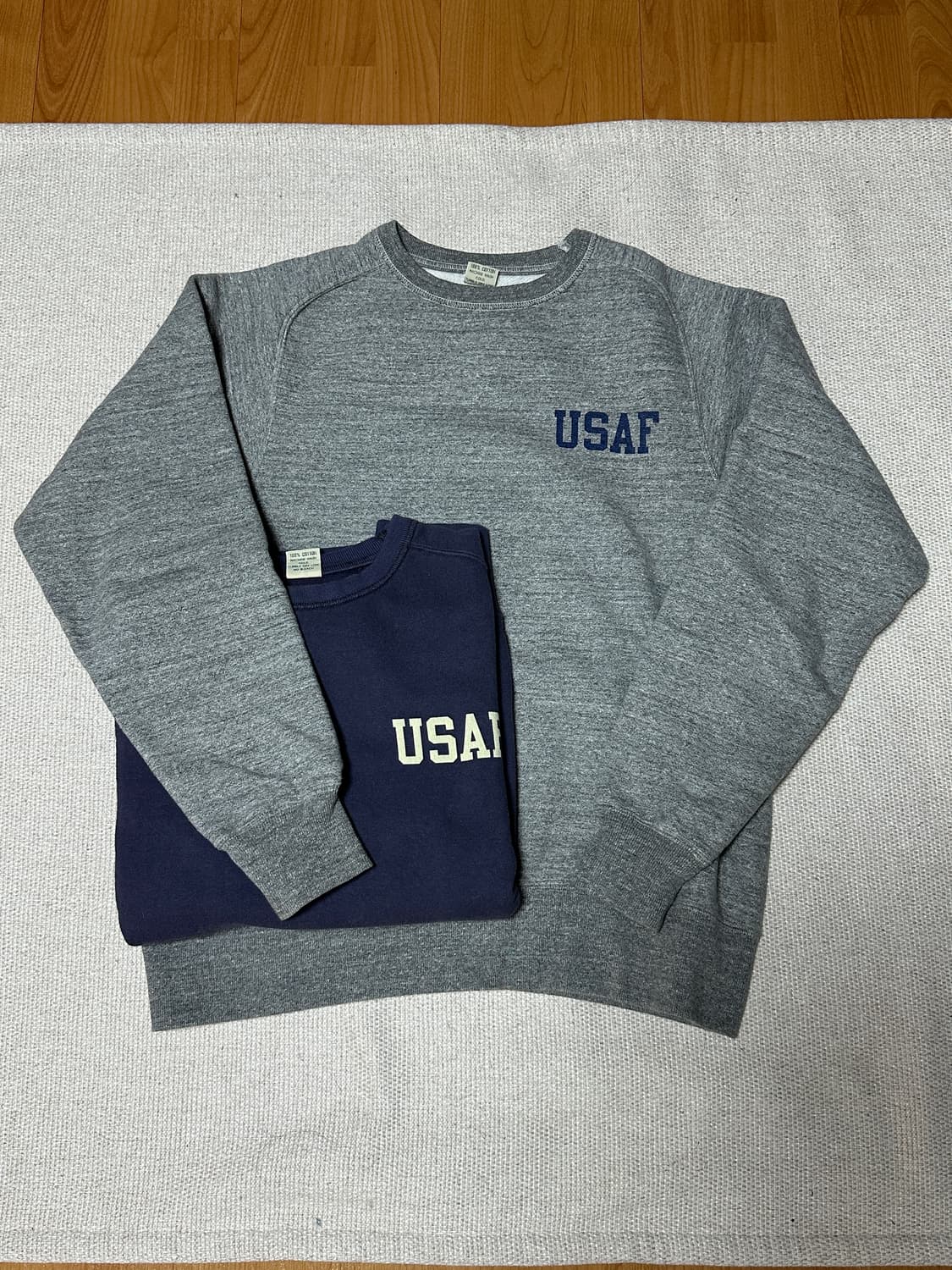 (100)버즈릭슨 USAF 루프휠 스웻 그레이 L 상품이미지1