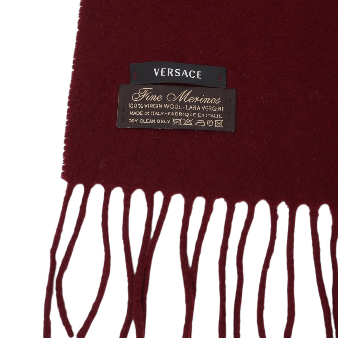 베르사체 메두사 버건디 파인 메리노울 머플러 상품이미지8