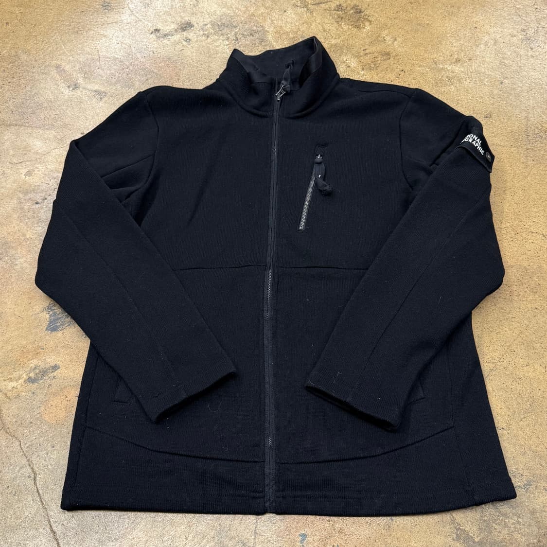 [정품/L] 내셔널지오그래픽 블랙 집업 자켓 b18 상품이미지2