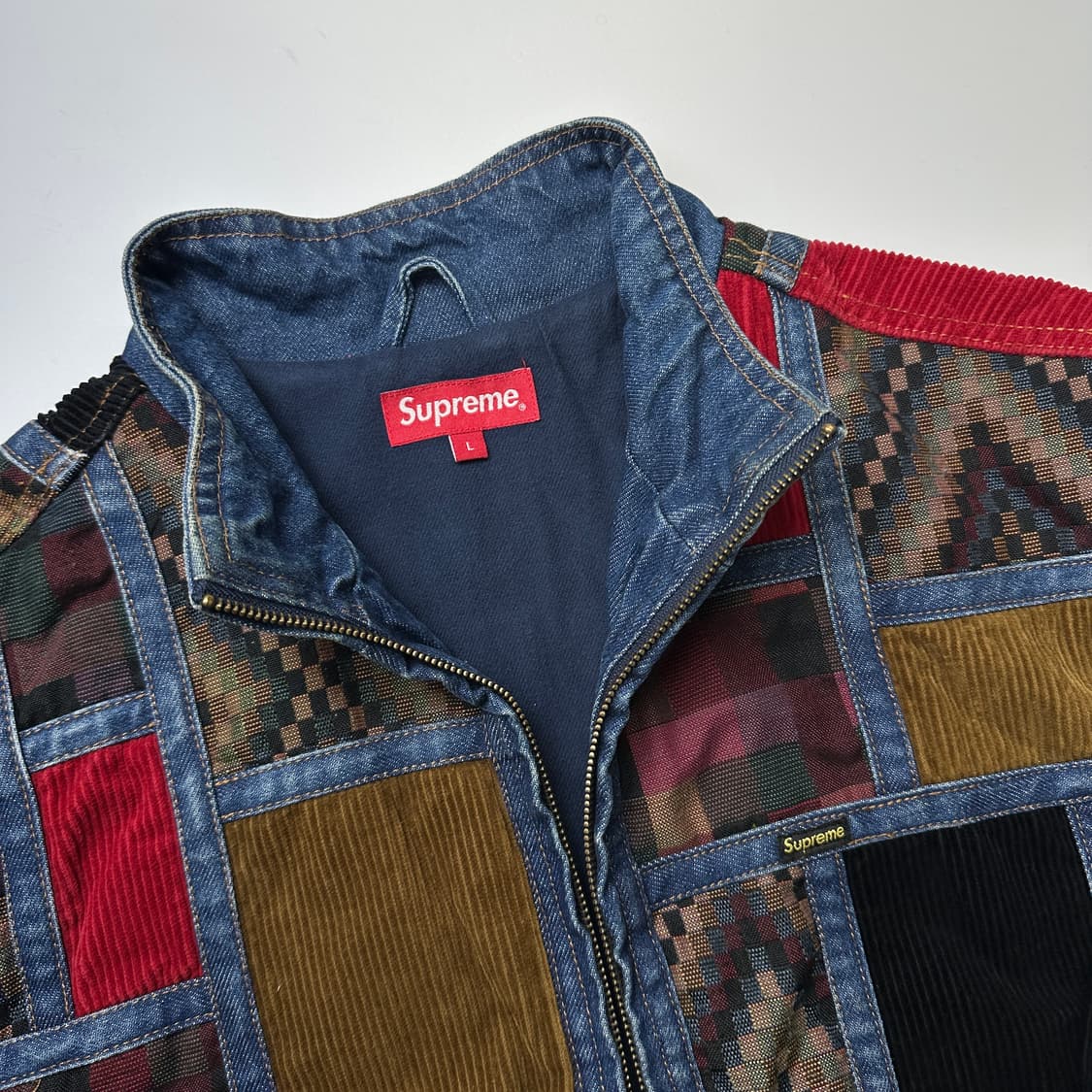 SUPREME 18FW 슈프림 코듀로이 패치워크 데님 자켓 상품이미지4