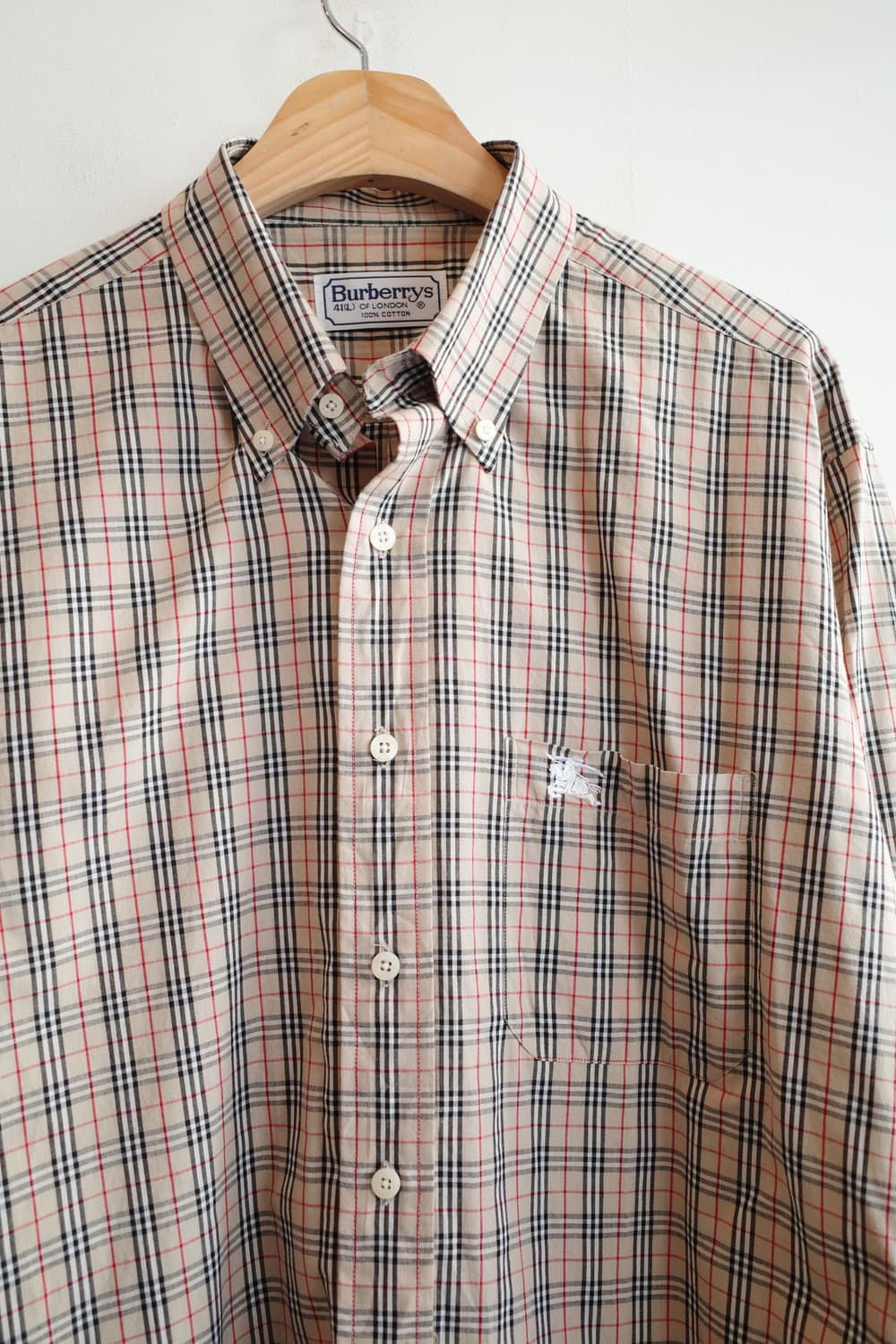 90s Burberrys 버버리 노바체크 셔츠  상품이미지2