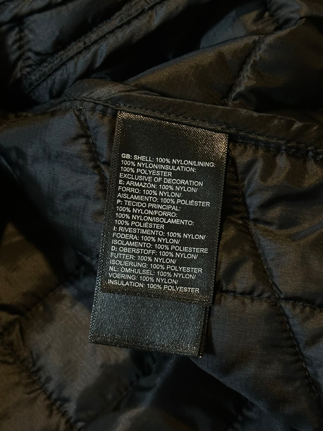 노스페이스 써모볼 퀼팅 경량패딩 올블랙 상품이미지7