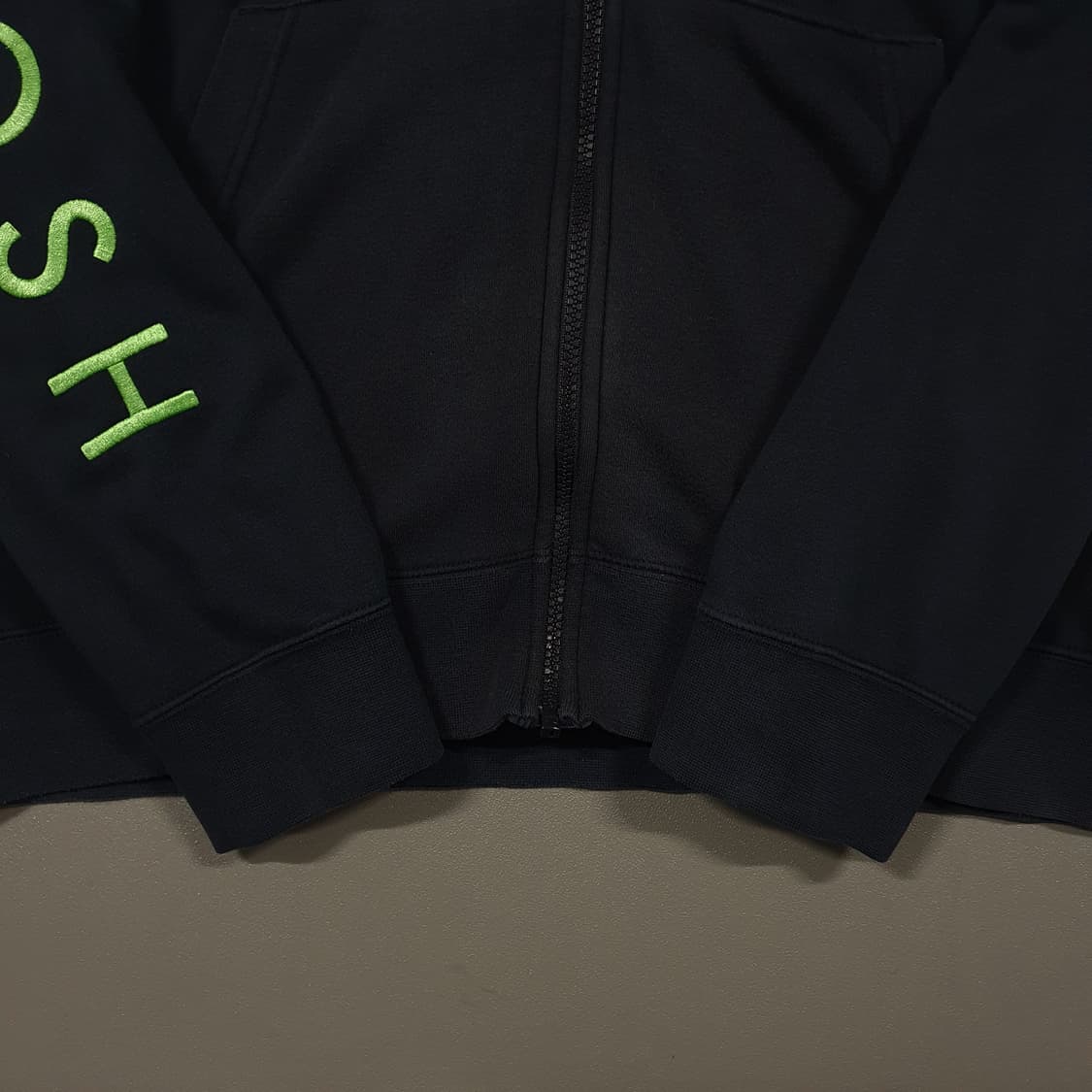 110 (2XL) 나이키 더블 스우시 레터링 후드집업 블랙 레드 그린 상품이미지4