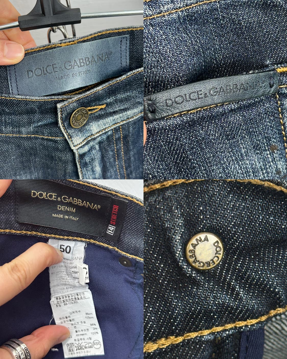 Dolce & Gabbana Distressed Slim Denim Pa 상품이미지10