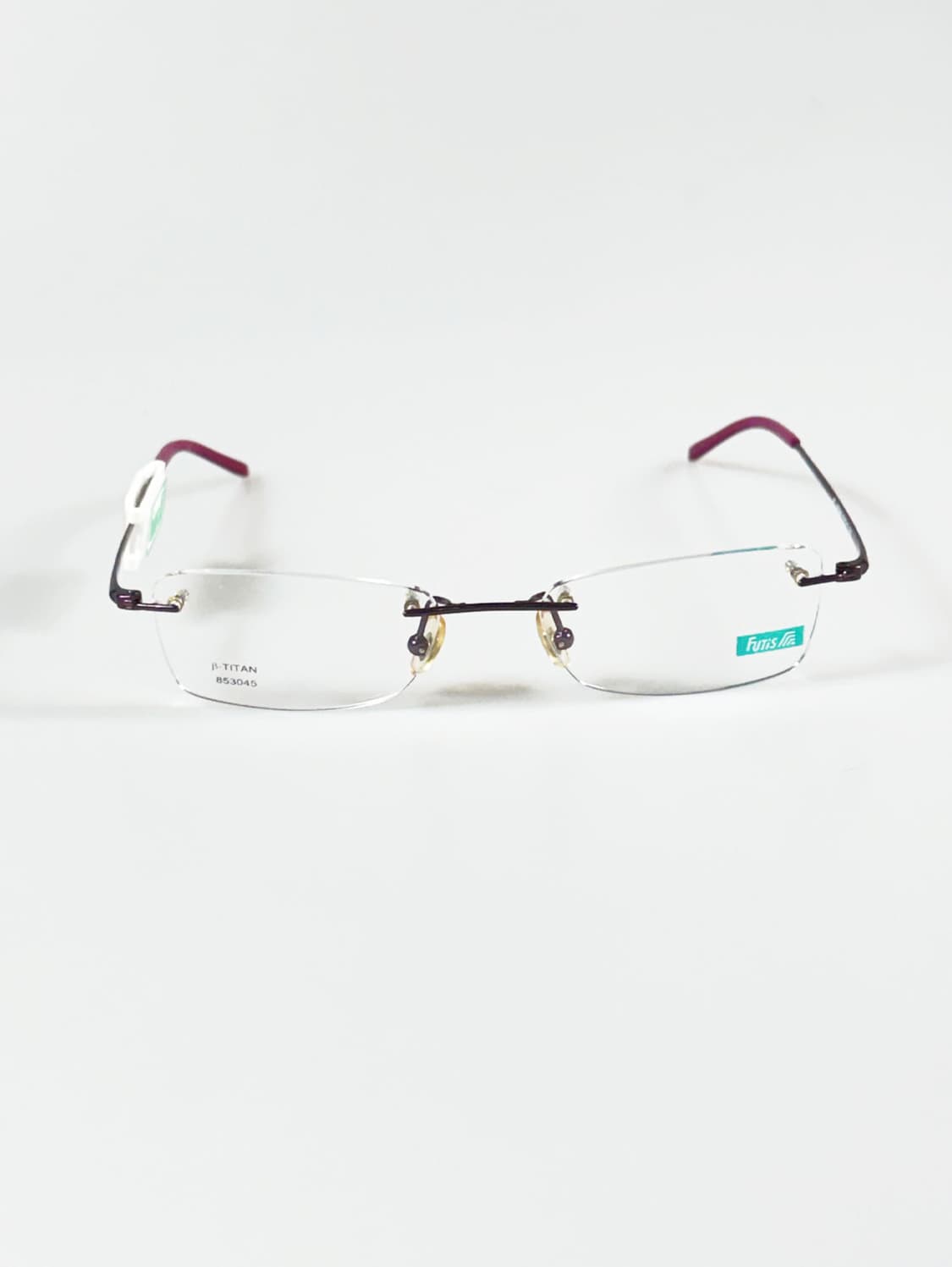 90s FUTIS 무테 스퀘어 메탈 빈티지 안경 상품이미지1