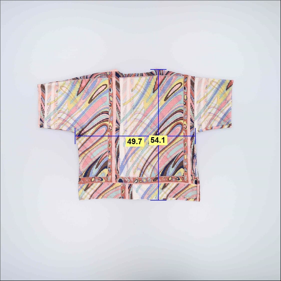 실측확인 빈티지 여성 플리츠반팔 0616H 상품이미지5