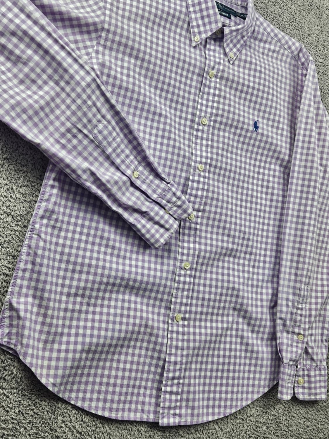 폴로랄프로렌 커스텀핏 깅엄 체크 패턴 셔츠 ( M ) / 11084 상품이미지6