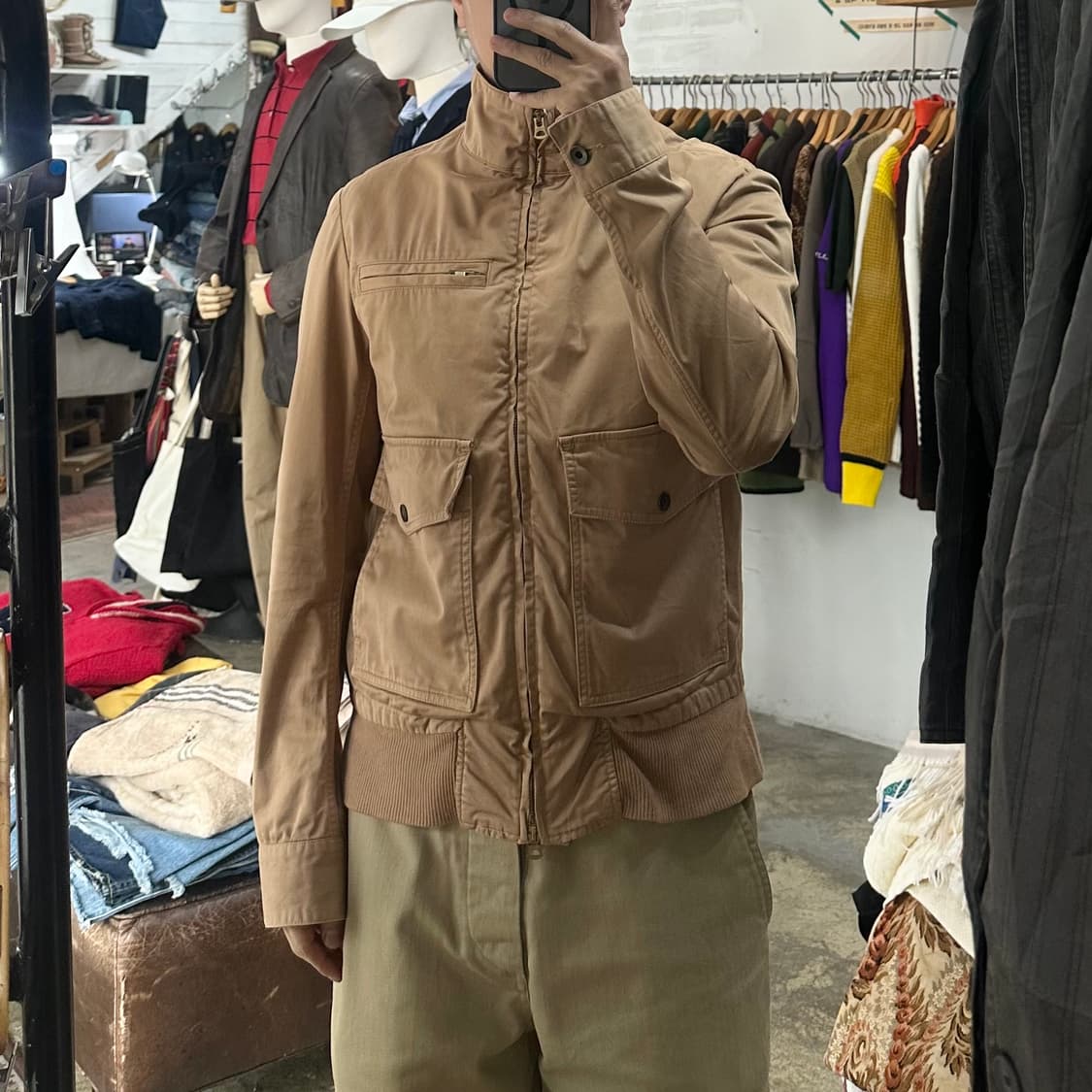 (착용컷) WORKS 워크 블루종 (남성용 100) 상품이미지3