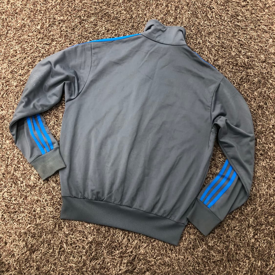 S 아디다스 파이어버드 그레이 블루 져지 트랙 자켓 상품이미지6