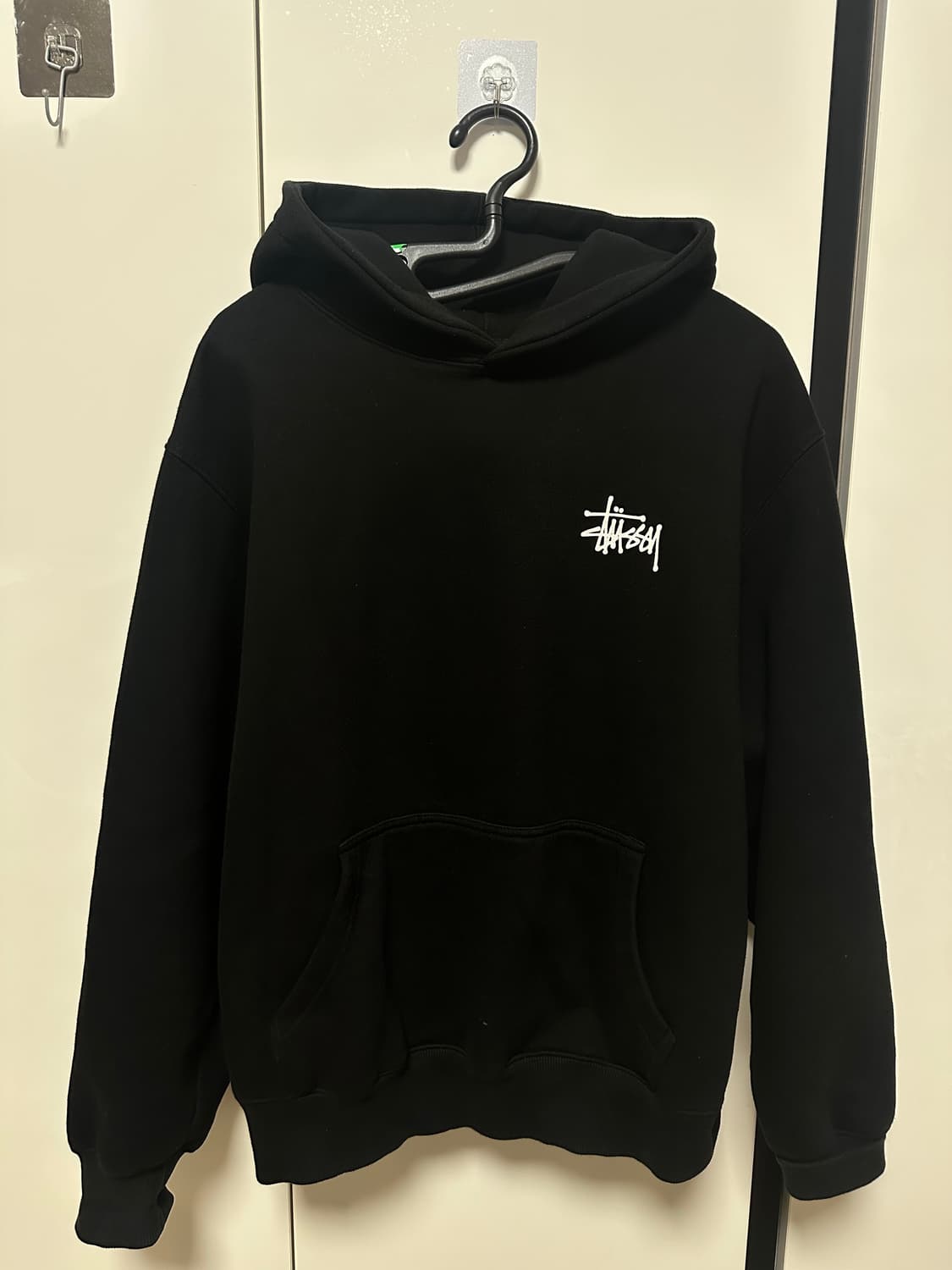 스투시 후드티 M 검정 상품이미지1