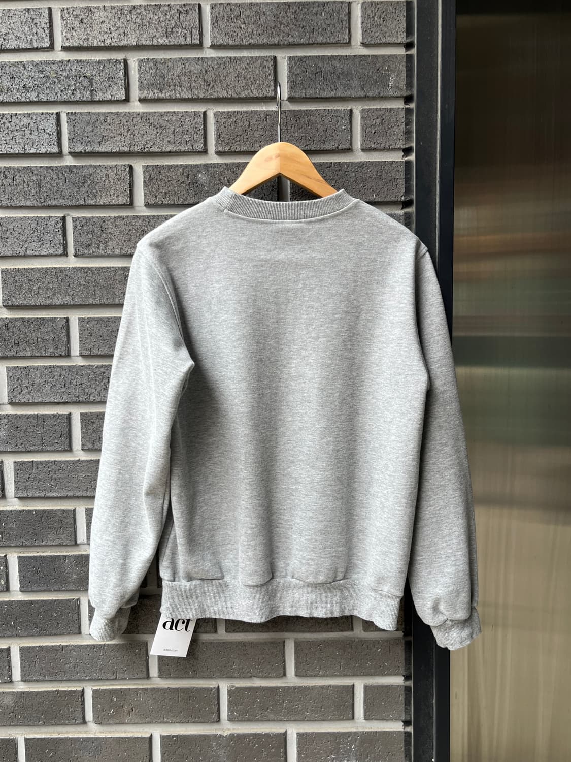 00s Courreges 꾸레쥬 로고 스웻셔츠 그레이 상품이미지8