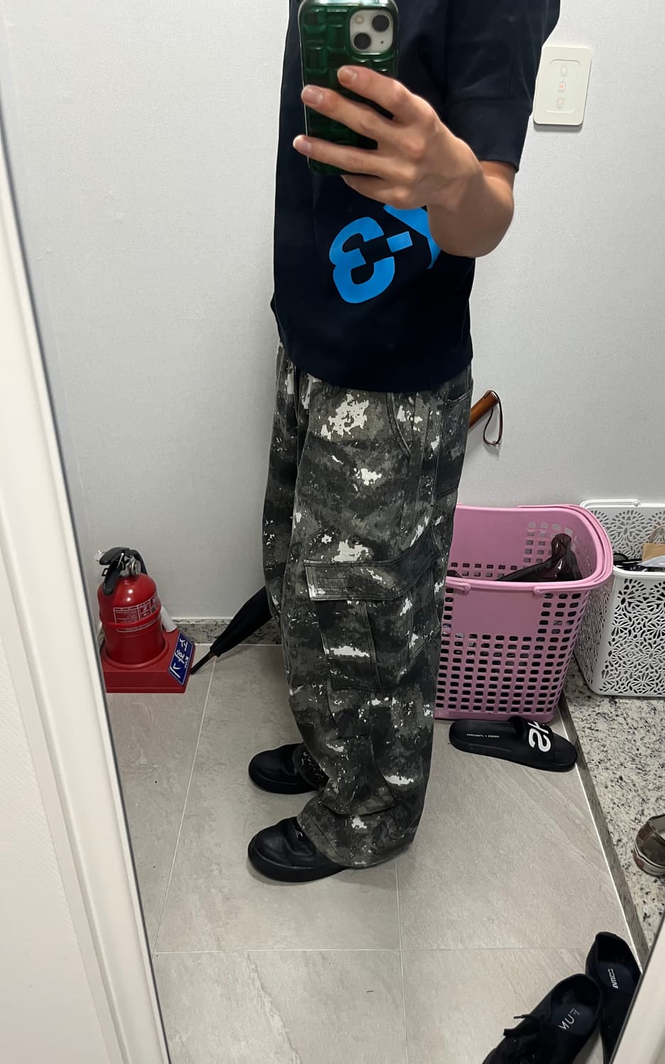 OY 카모 와이드 카고팬츠 상품이미지4