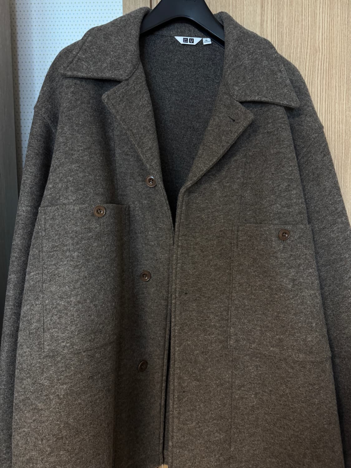 유니클로 U x 르메르 후리스 저지 오버 셔츠 자켓 상품이미지1