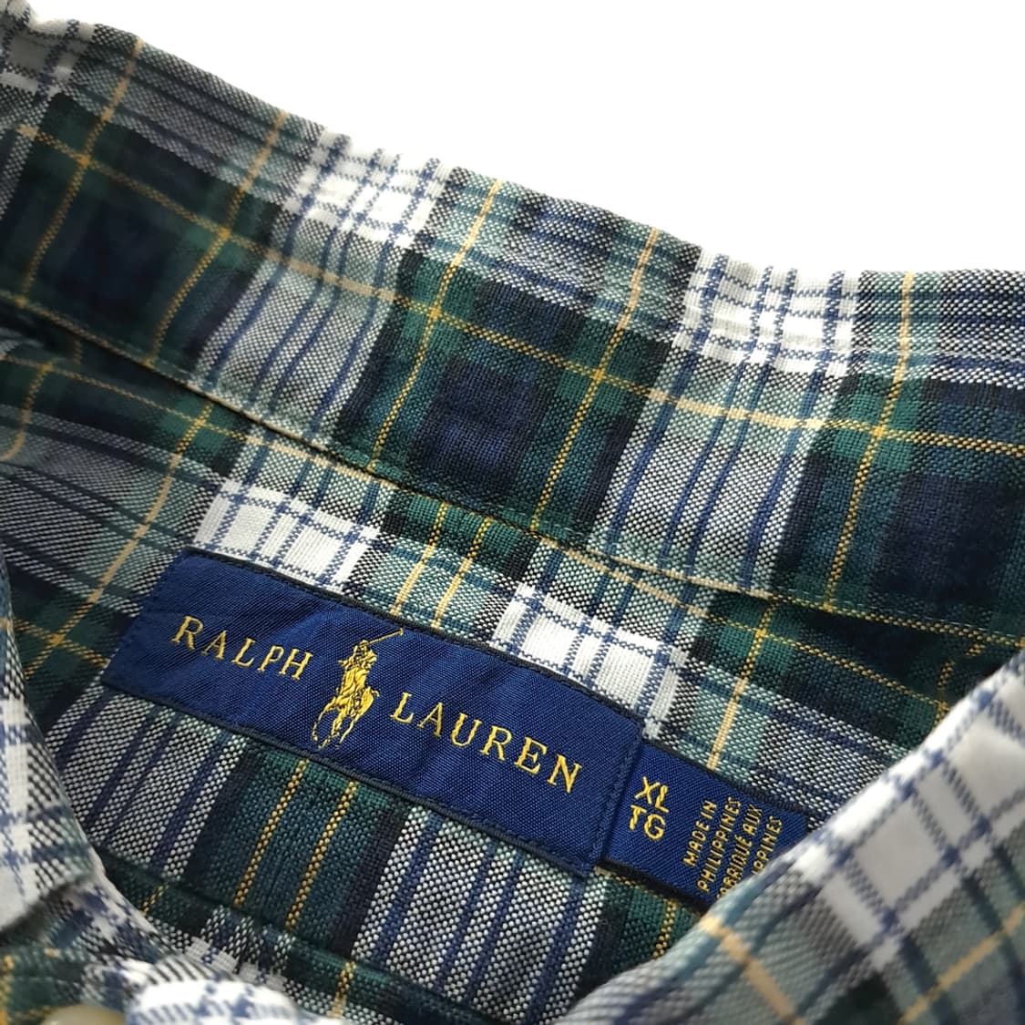 CK412 XL 폴로 90s 클래식 타탄체크 반팔 셔츠 남방 상품이미지3