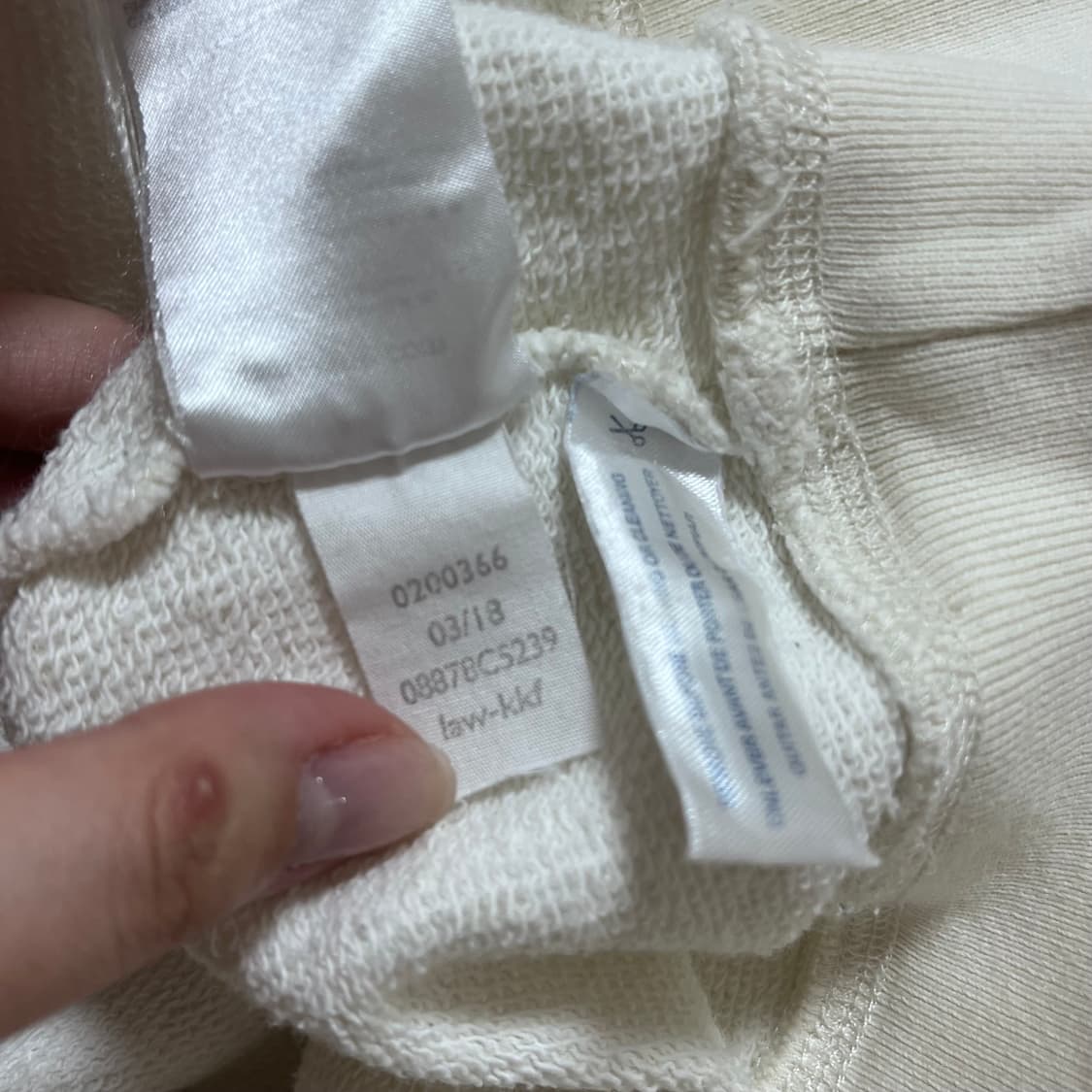 [정품] 타미 아이보리 빅로고 맨투맨 [ M ] 상품이미지7