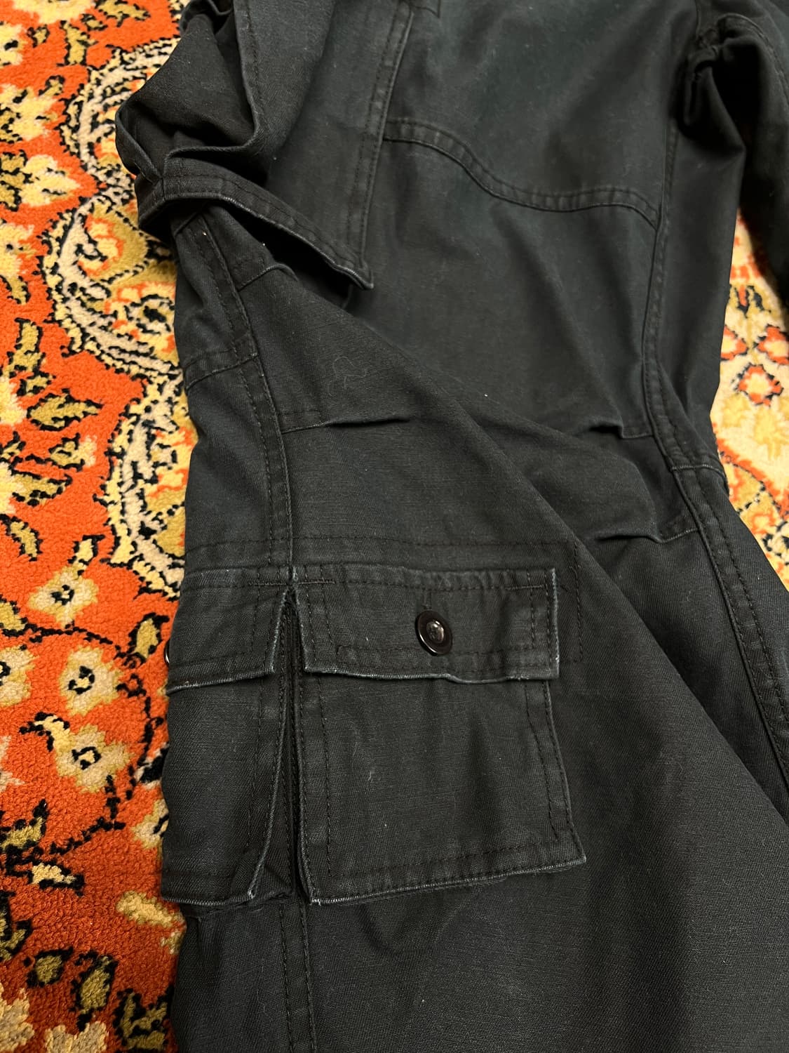 [M] 아리조나 빈티지 워시드블랙 멀티 카고팬츠 상품이미지5