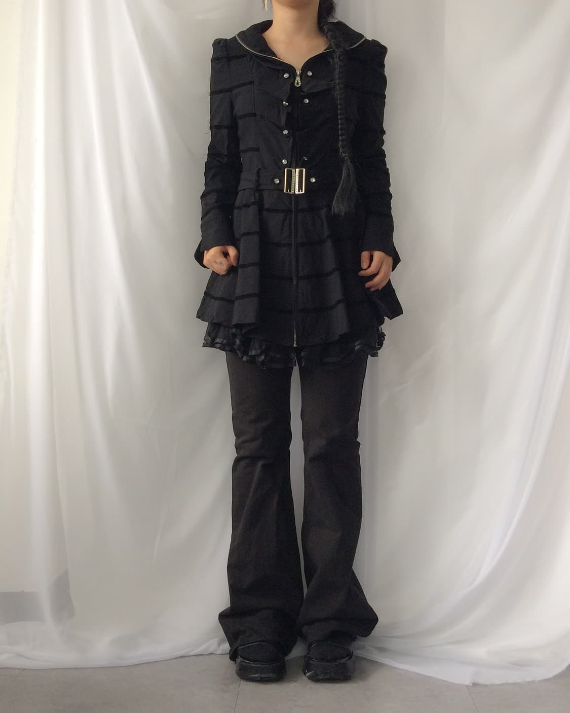 Stripe pattern gothic mood jacket 상품이미지1