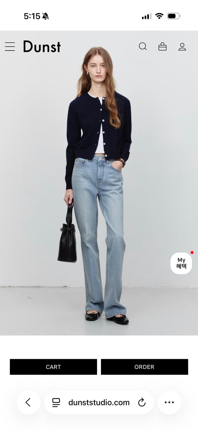 던스트 70S SEMI FLARED JEANS NEW LIGHT BLUE 상품이미지1