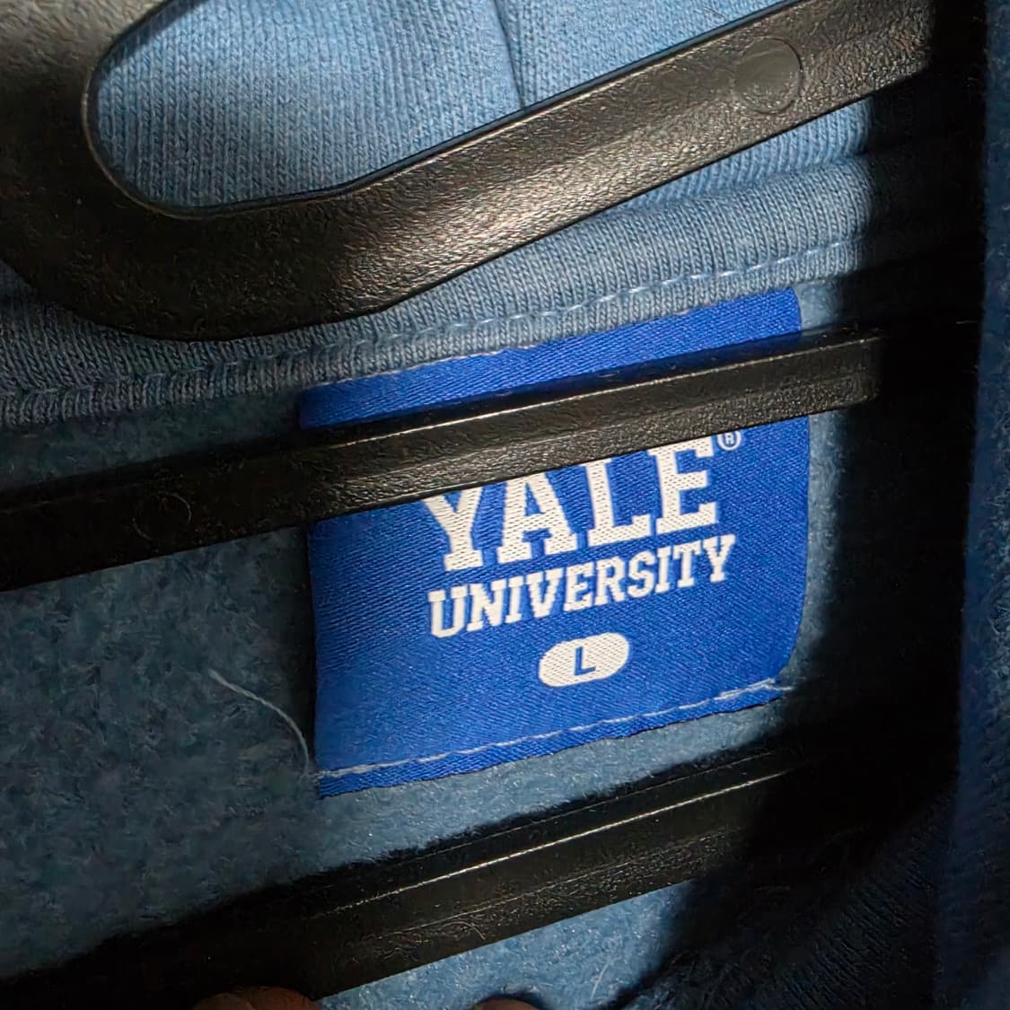 예일 YALE 프린팅 후드티 하늘색 상품이미지2