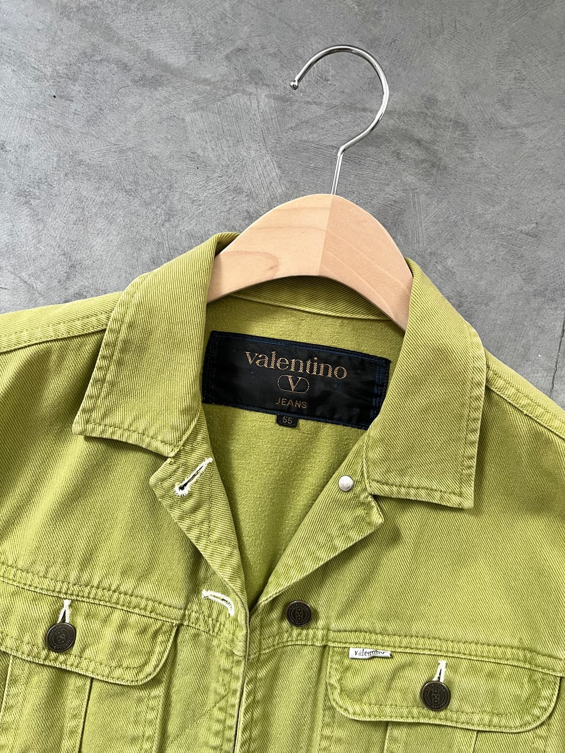 Valentino Jeans 발렌티노 진스 그린 데님 셋업 상품이미지5