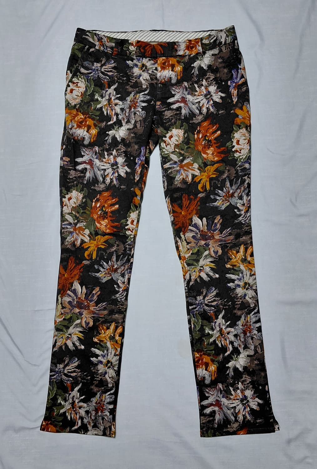 [일본38/무료배송] Sov. 일본 프리미엄 플로럴 패턴 슬림 팬츠 상품이미지2