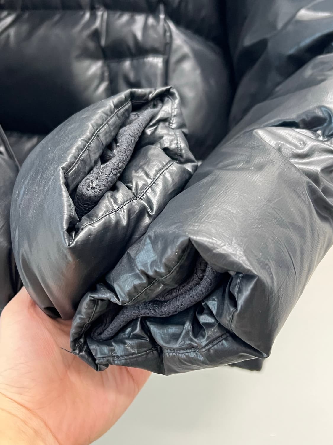 나이키 우먼스 스테이트먼트 다운 필 숏 패딩 재킷 블랙 상품이미지6