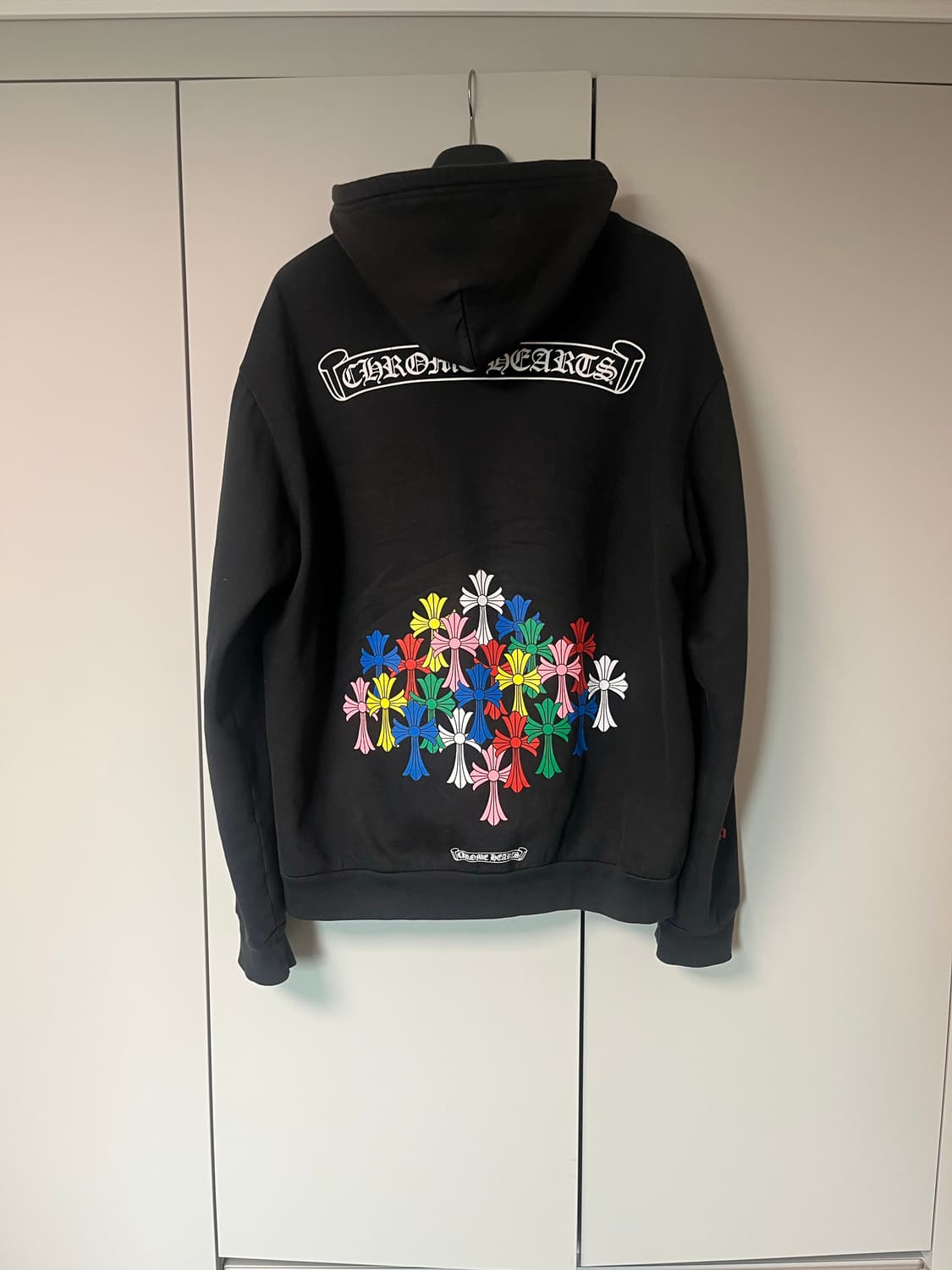 크롬하츠 멀티 컬러 크로스 플리스 집업 후드집업L 상품이미지2