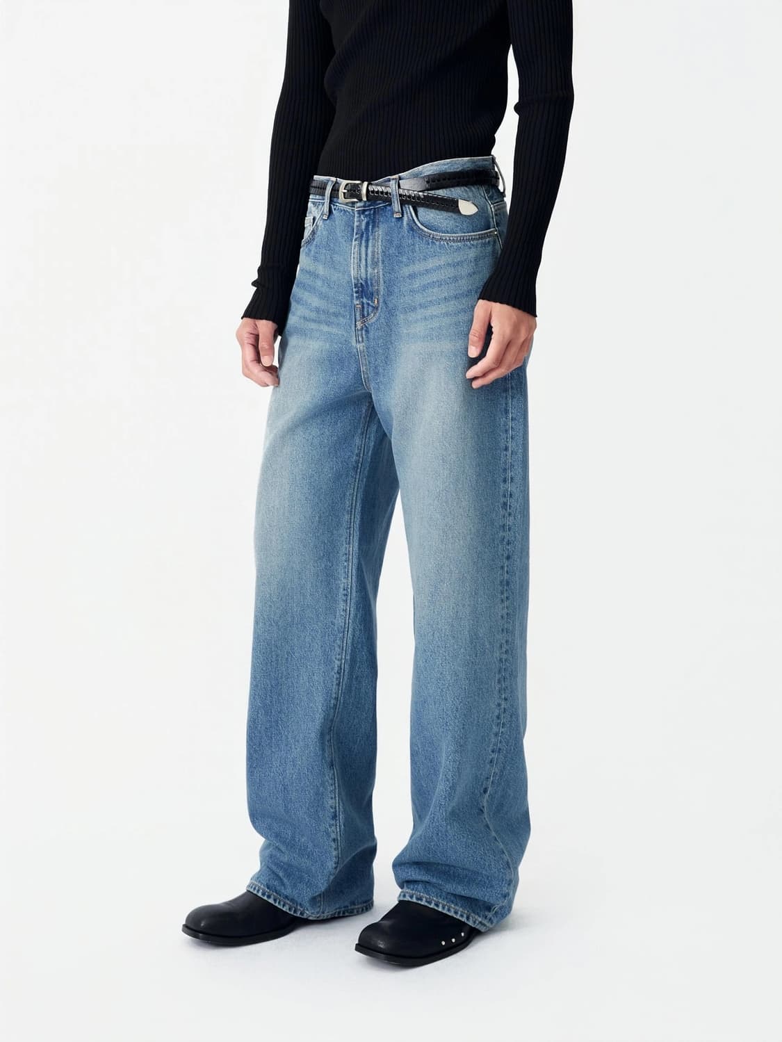 [3] 리벨아카이브 마리암 와이드핏 중청 상품이미지3