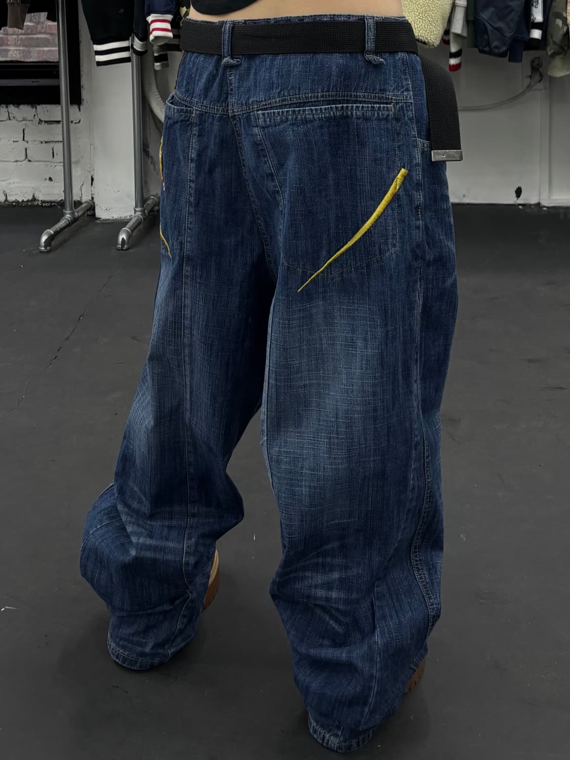 아카데믹스 올드스쿨 패치워크 데님팬츠 상품이미지6