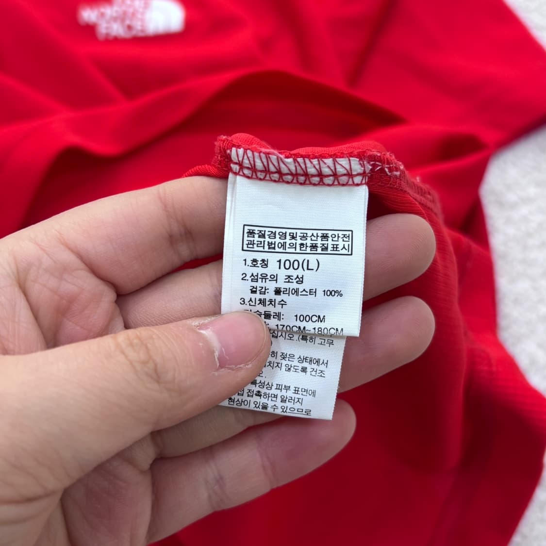 L 노스페이스 레귤러핏 반팔 티셔츠 0408E1 상품이미지4