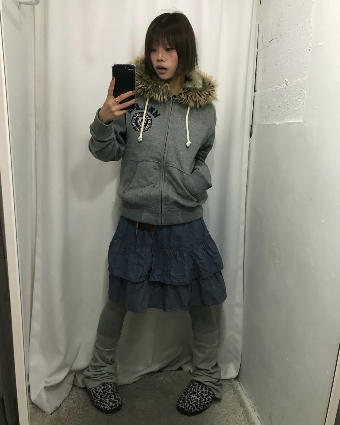 🐿️ 후아유 울프조 후드집업 코디 🐿️ 상품이미지3