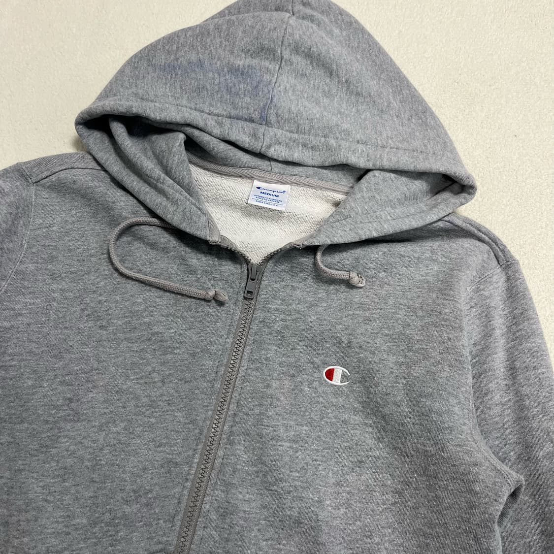 Champion gray hood zip-up 상품이미지6