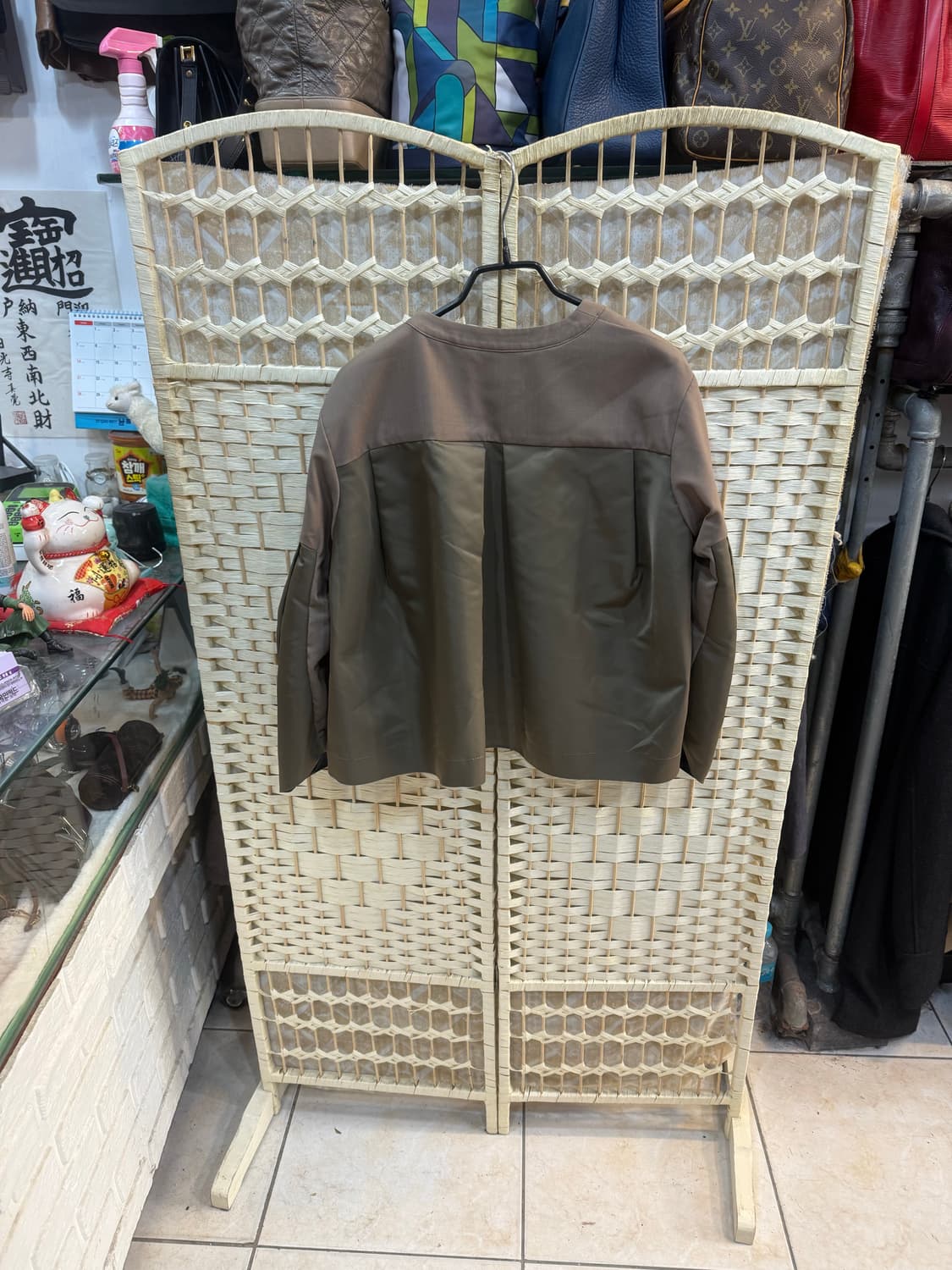 1/55 /24ss 정품 사카이 나일론 패널 롱슬리브 탑 팝니다 상품이미지8