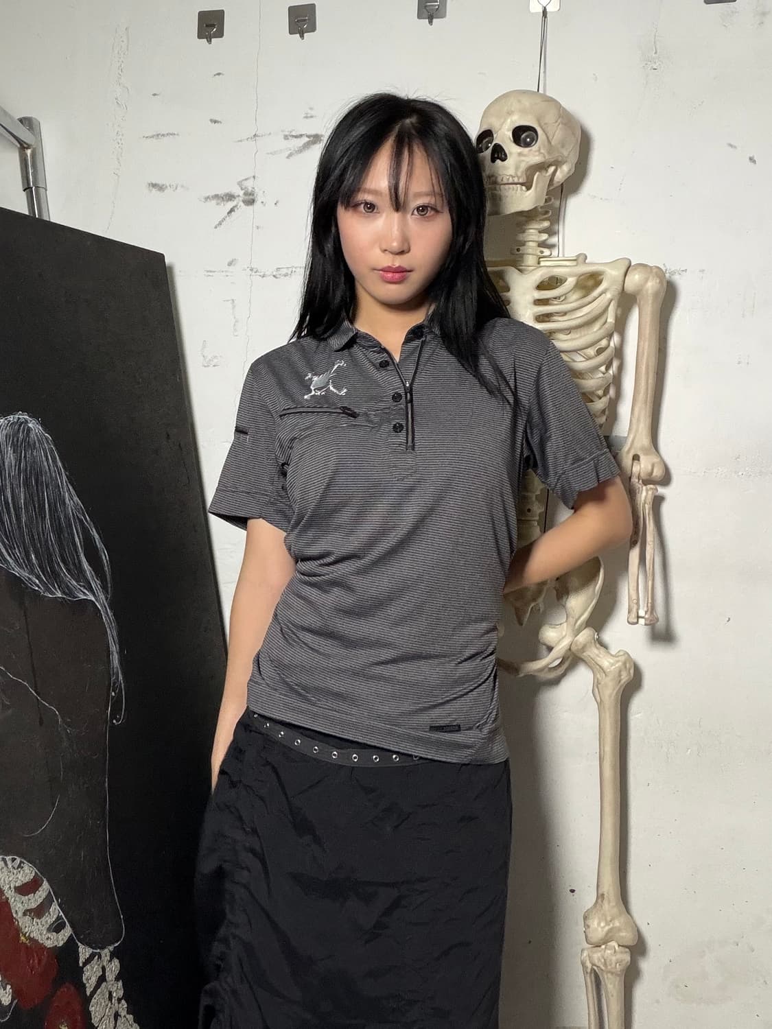 오클리 스컬 로고 해골 고프코어 반팔티 펑크티 상품이미지4