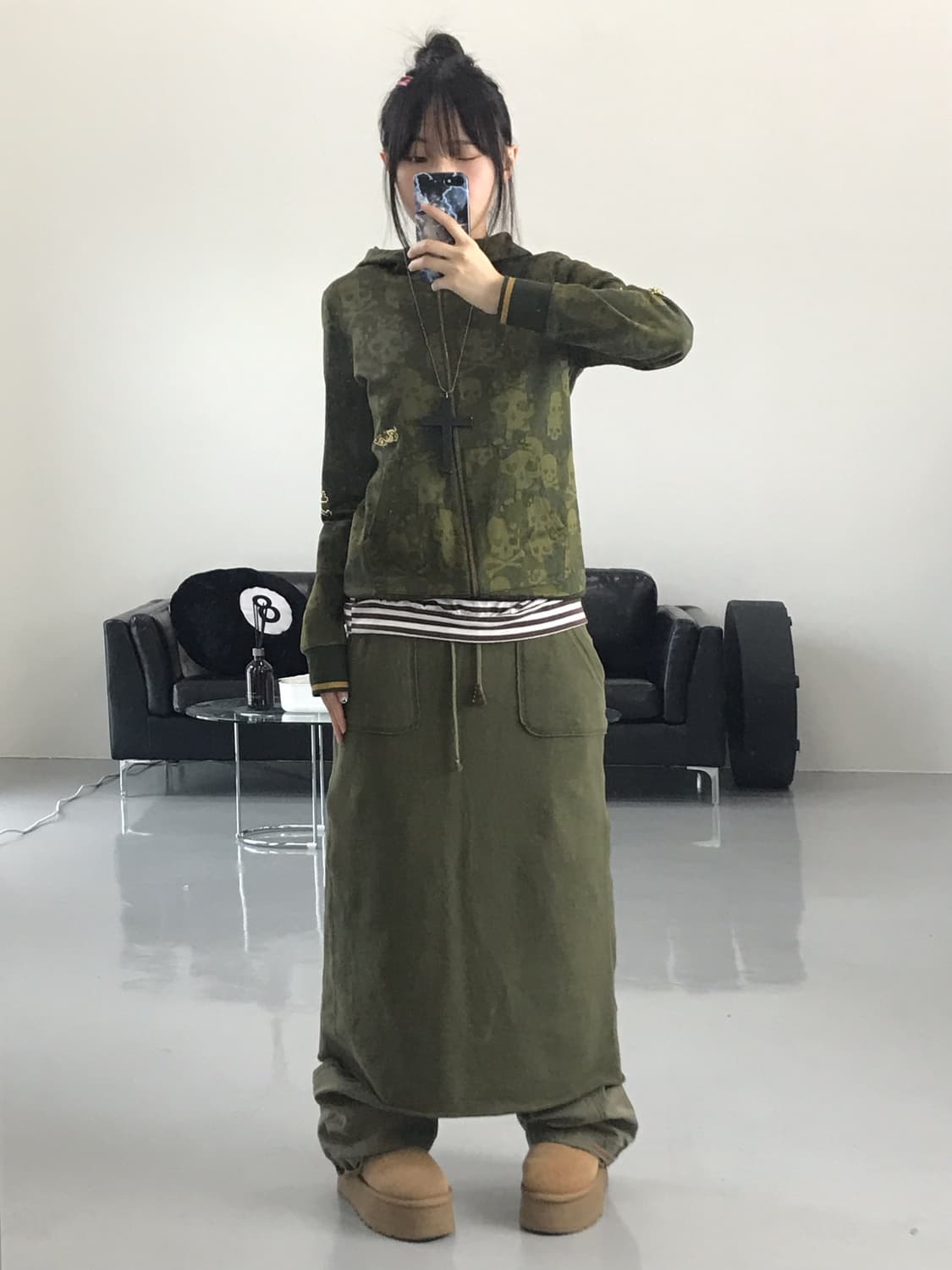  Dance With Dragon Camo Zip Up Hoodies 상품이미지1
